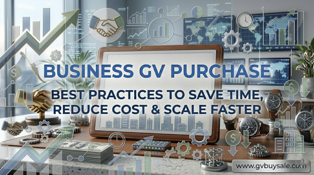 Business GV Purchase Best Practices to Save Time, Reduce Cost & Scale Faster